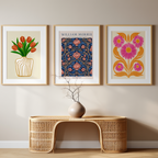 Blooming Botanicals – 6 Floral Prints | Mix & Match Wall Art Collection - Hakyarts