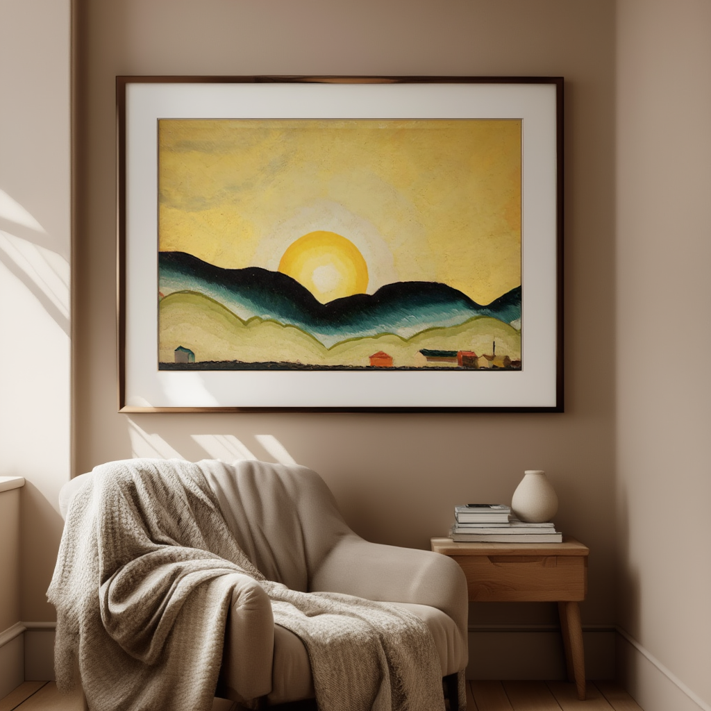 Sunrise, Northport Harbor by Arthur Dove – Abstract Modern Art Print