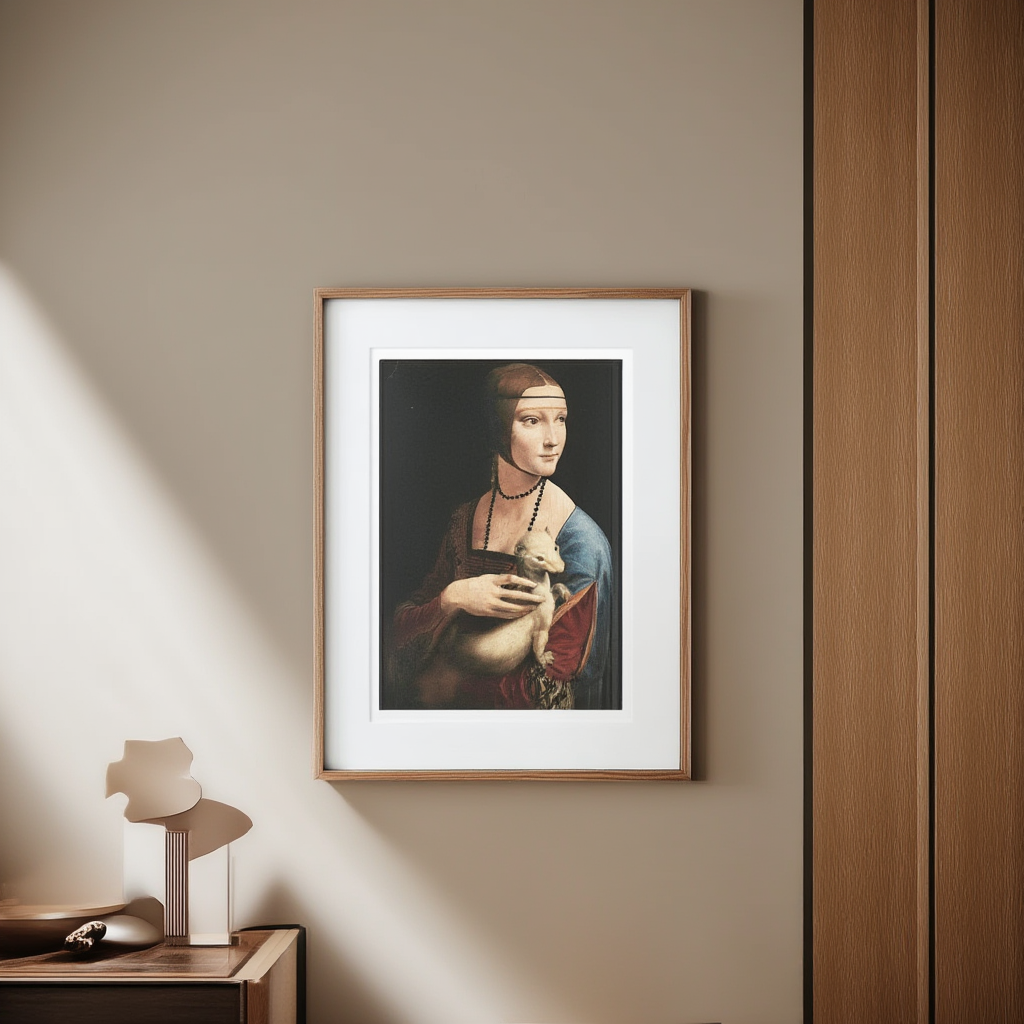 Leonardo da Vinci – The Lady with an Ermine (‘Portrait of Cecilia Gallerani’)