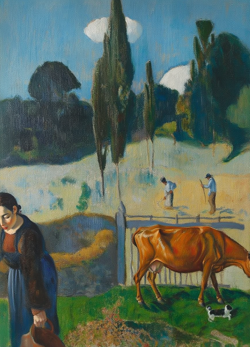 Gauguin Colorful Figures – 4 Prints Mix & Match