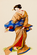 Geisha by Eduard von Steinle – 19th-Century Figurative Art Print - Hakyarts