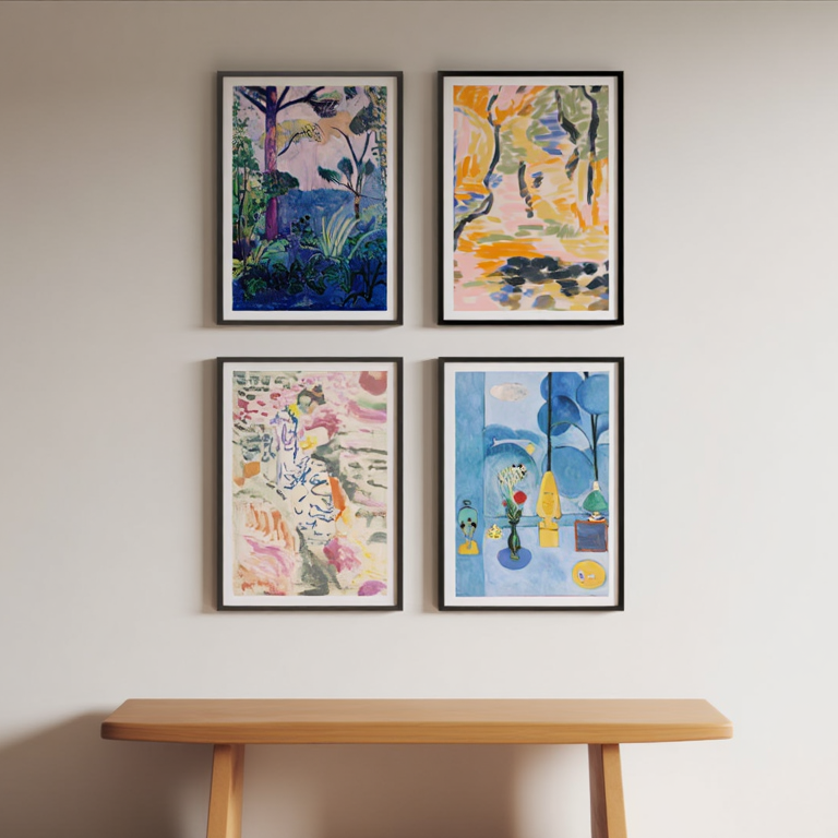 Matisse Inspired Wall Art Set – 4 Prints