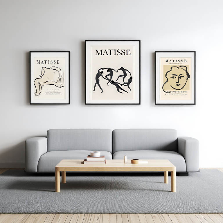 Matisse Inspired Wall Art Set – 3 Prints