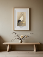 Red-Crowned Crane – Ohara Koson (Early 20th Century) | Japanese Woodblock Art Print - Hakyarts