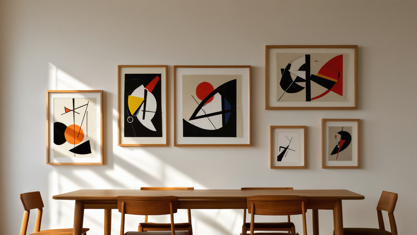 Kandinsky Bauhaus Art – Office Set of 6 Modern Prints