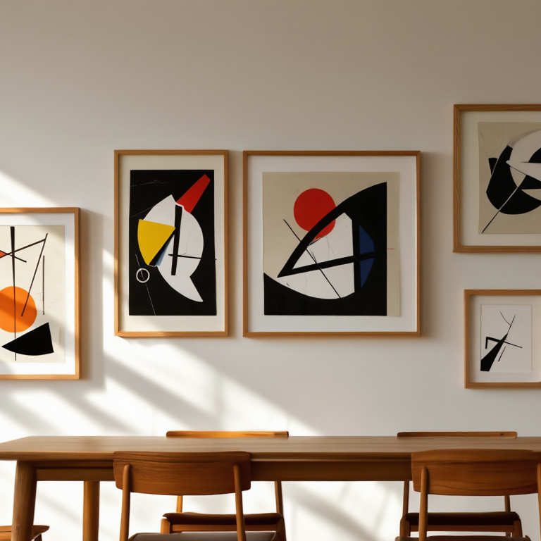 Kandinsky Bauhaus Art – Office Set of 6 Modern Prints