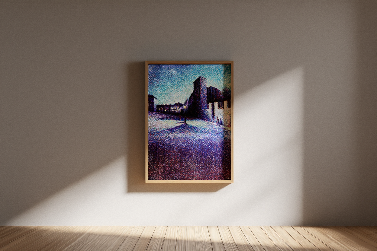 Rue Ravignan, Paris – Maximilien Luce (1893) | Impressionist Urban Art Print