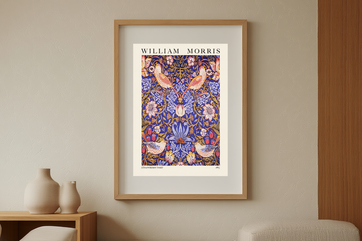 William Morris – Strawberry Thief – Iconic Arts and Crafts Movement Art Print