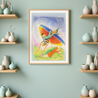 The Grasshopper by Nils Dardel – Modernist Figurative Art Print - Hakyarts