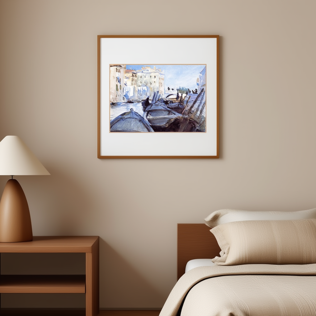 John Singer Sargent – Scène de canal vénitien | HakyArts