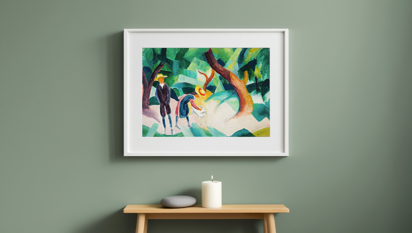 August Macke - Children with a Goat