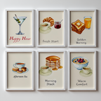 Breakfast Drinks – Set of 6 Prints
