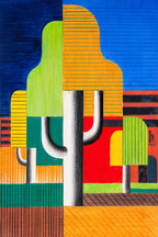 Bäume by Heinrich Hoerle – Neue Sachlichkeit Modernist Art Print