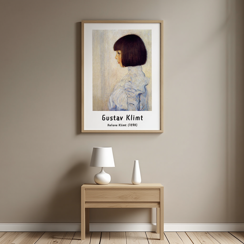 Helen Klimt – Gustav Klimt Portrait Art Print | Viennese Secession Wall Art
