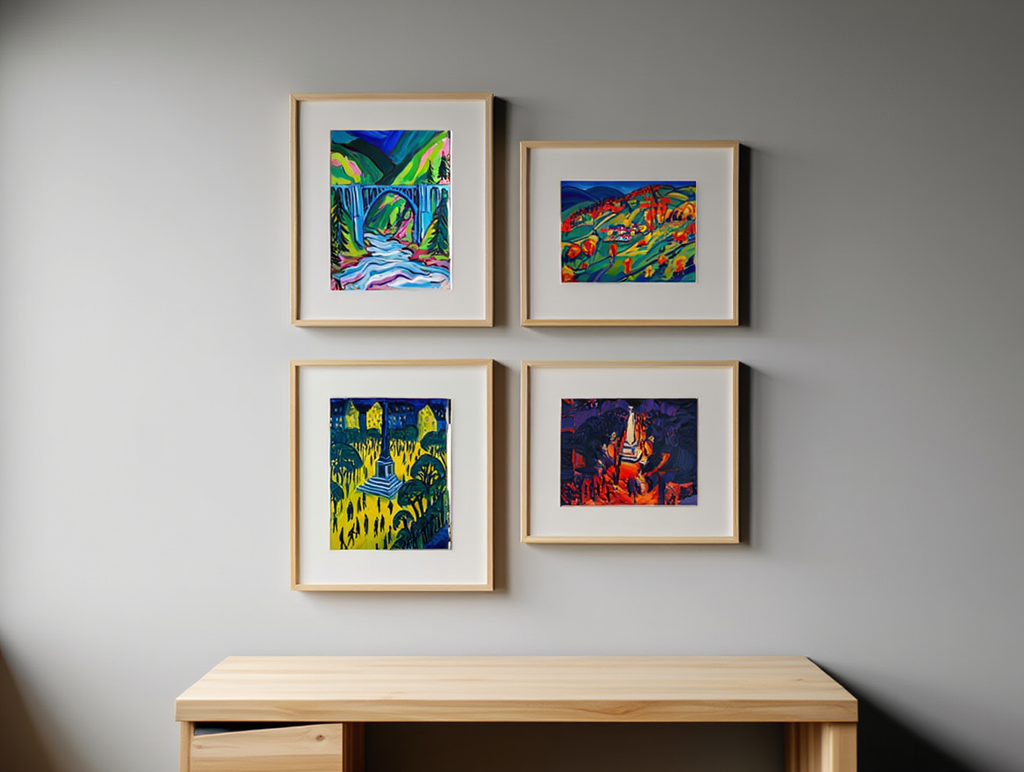 Seaside Expressionist Moments – Kirchner - 4 Prints, Mix & Match