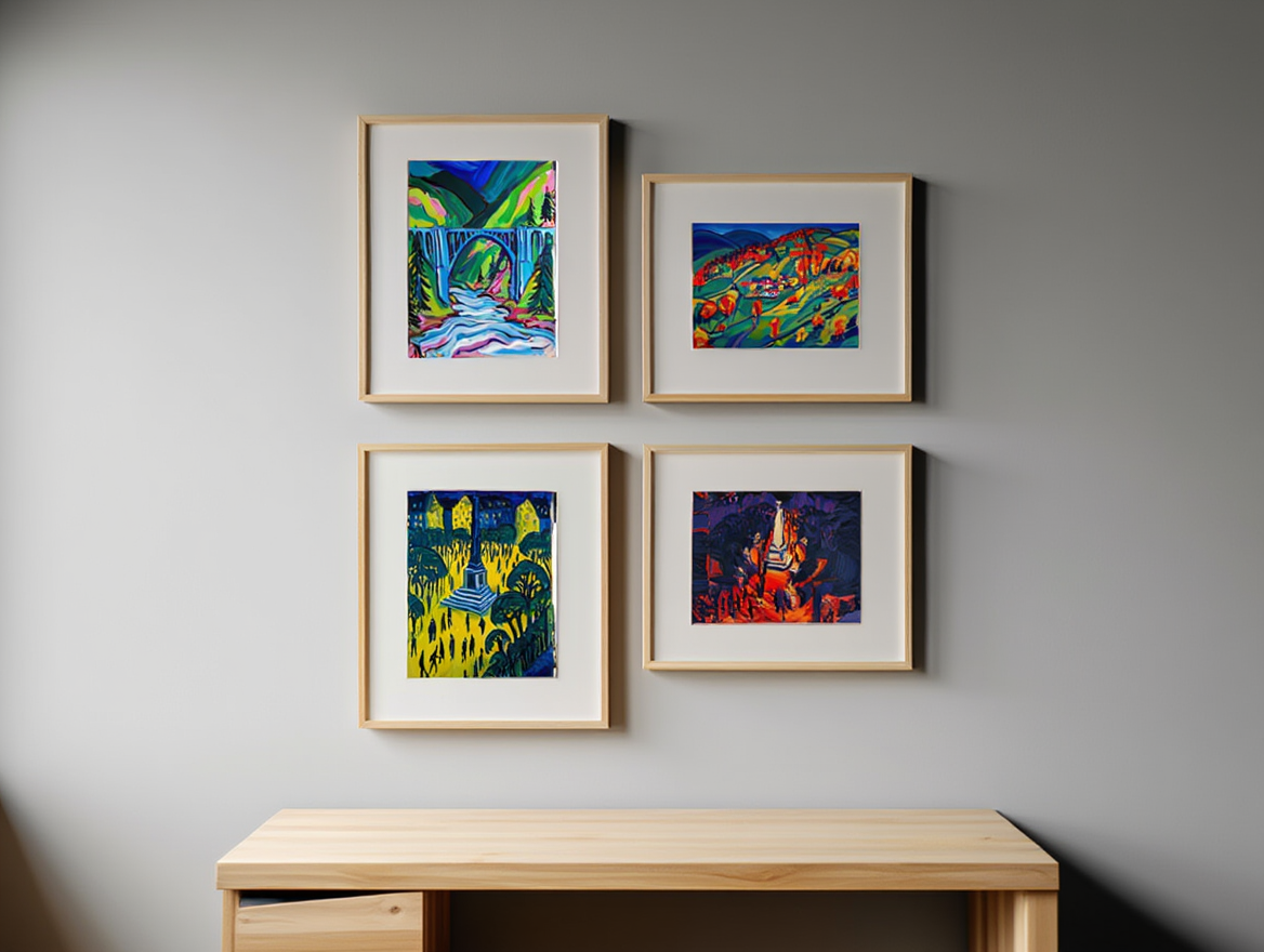 Seaside Expressionist Moments – Kirchner - 4 Prints, Mix & Match