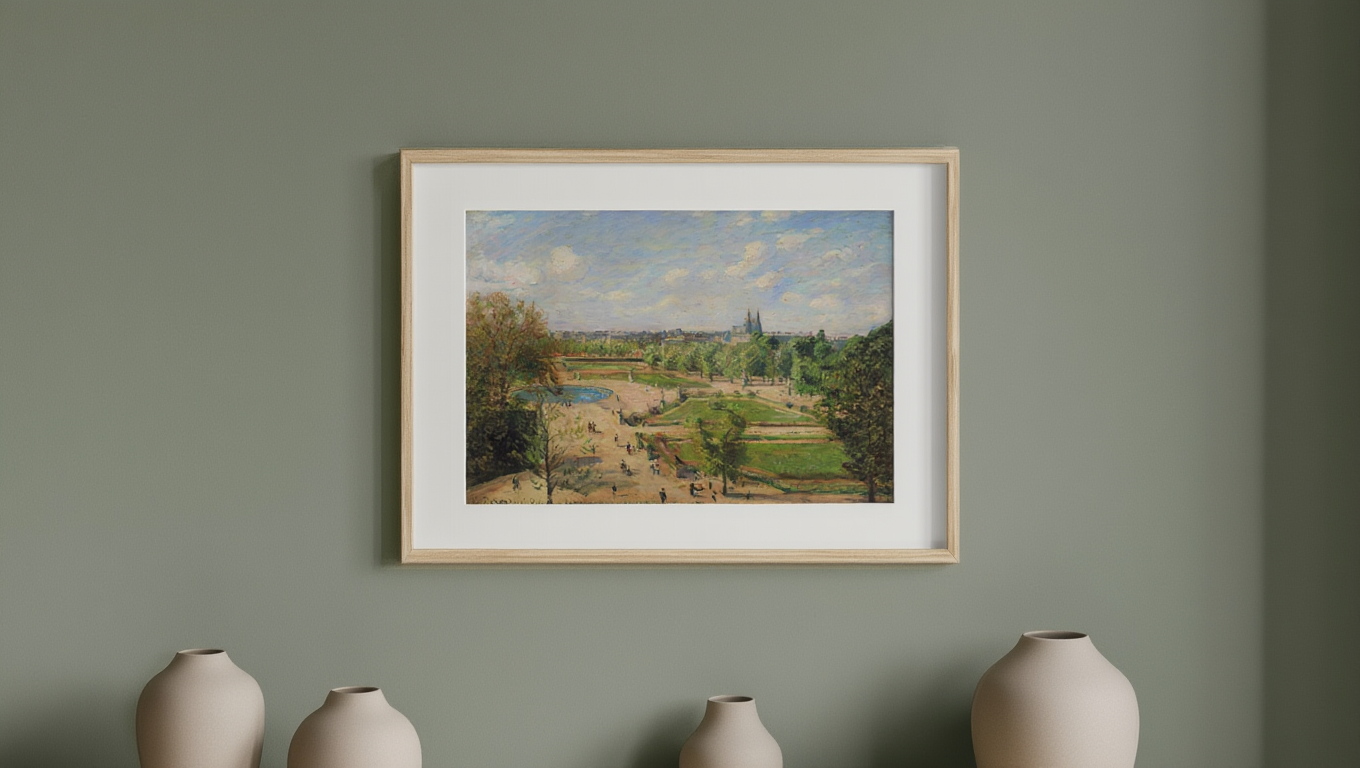 Camille Pissarro - The Garden of the Tuileries on a Winter Afternoon