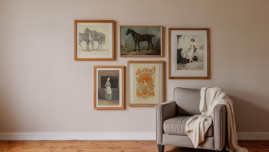 Timeless Vintage – 5-Piece Wall Art Set