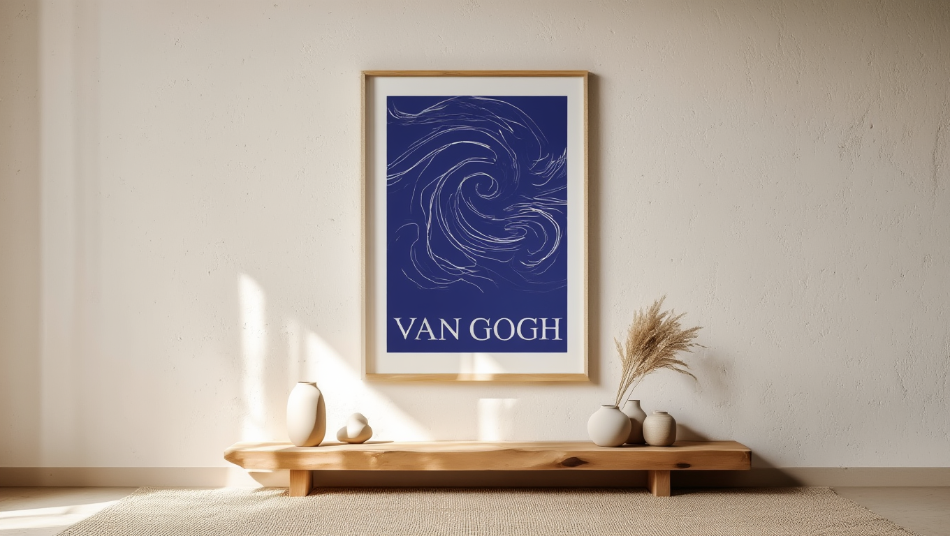 Van Gogh – Yves Klein Blue – Art Print