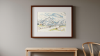 Les Alpilles Vue Depuis Saint-Rémy-de-Provence – Paul Signac Poster | Neo‑Impressionist Landscape Art Print