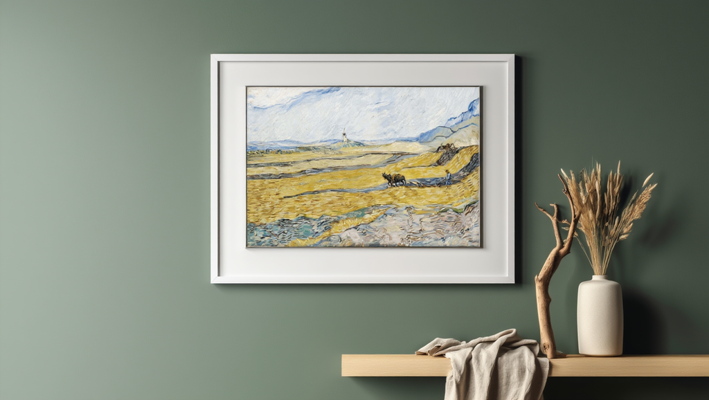 Vincent Van Gogh - Enclosed Field with Ploughman