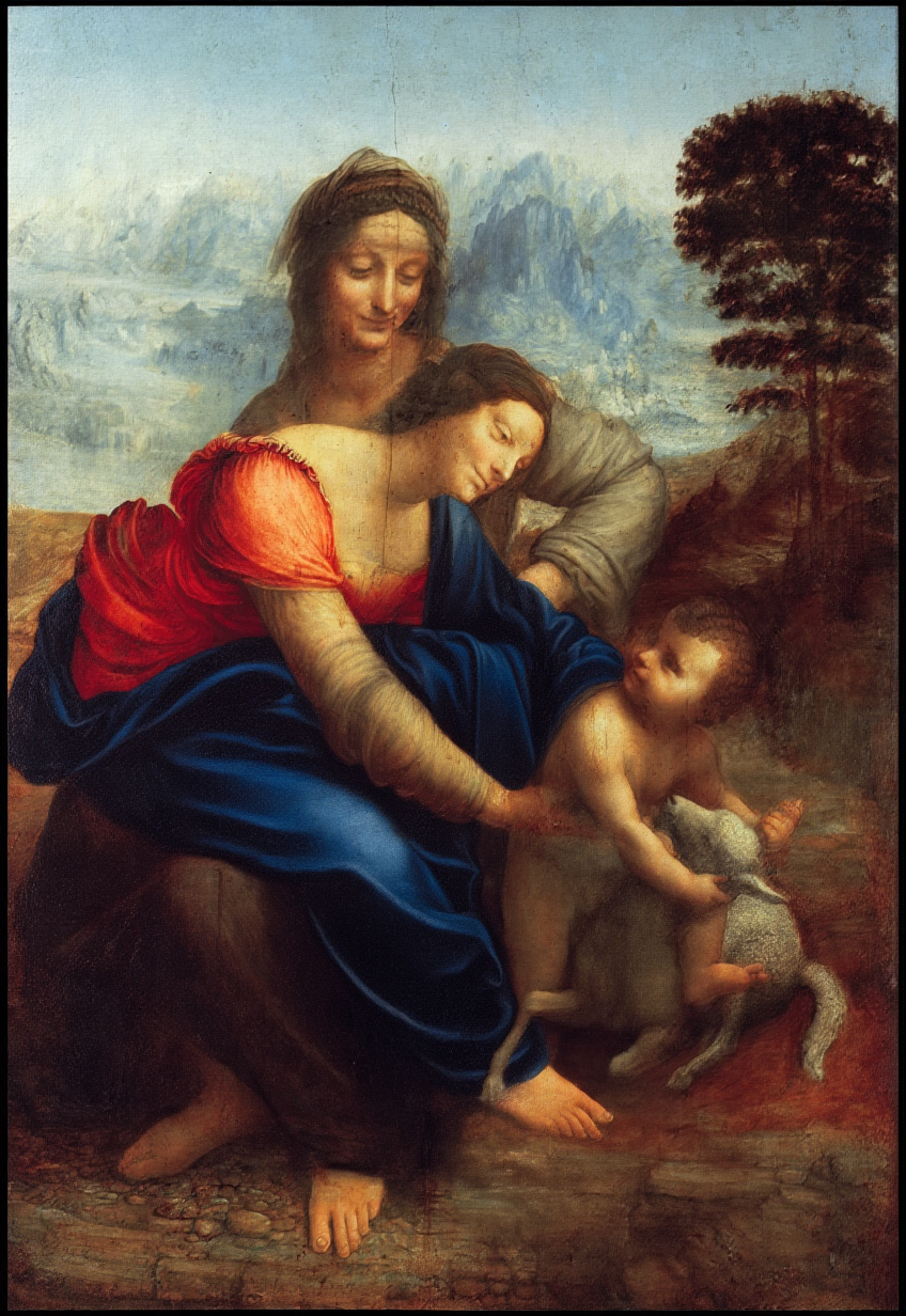 Leonardo da Vinci - The Virgin and Child with Saint Anne