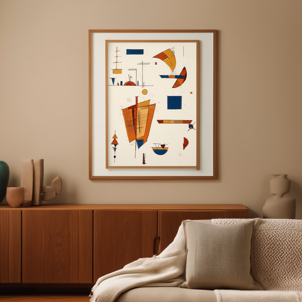 Erste Radierung für die Editions 'Cahiers d’Art' by Wassily Kandinsky – Abstract Modern Art Print
