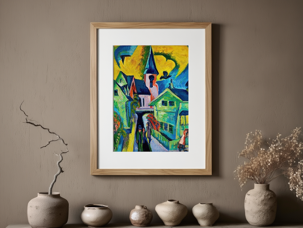 Ernst Ludwig Kirchner - Konigstein with Red Church