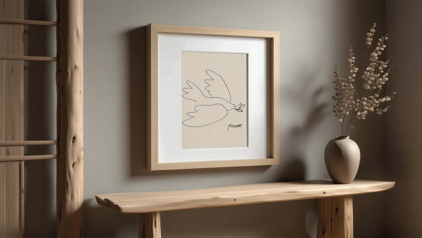 Dove of Peace by Pablo Picasso – Vintage Spanish Peace Symbol Art Print