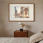 Gondola Moorings on the Grand Canal – John Singer Sargent Poster | Venetian Canal Scene Art Print