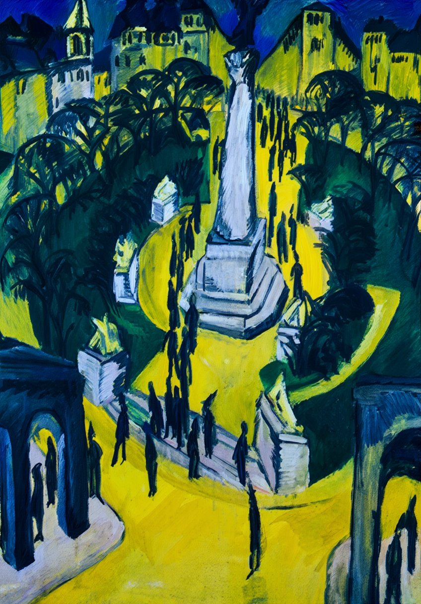 Ernst Ludwig Kirchner - Belle Alliance Platz in Berlin