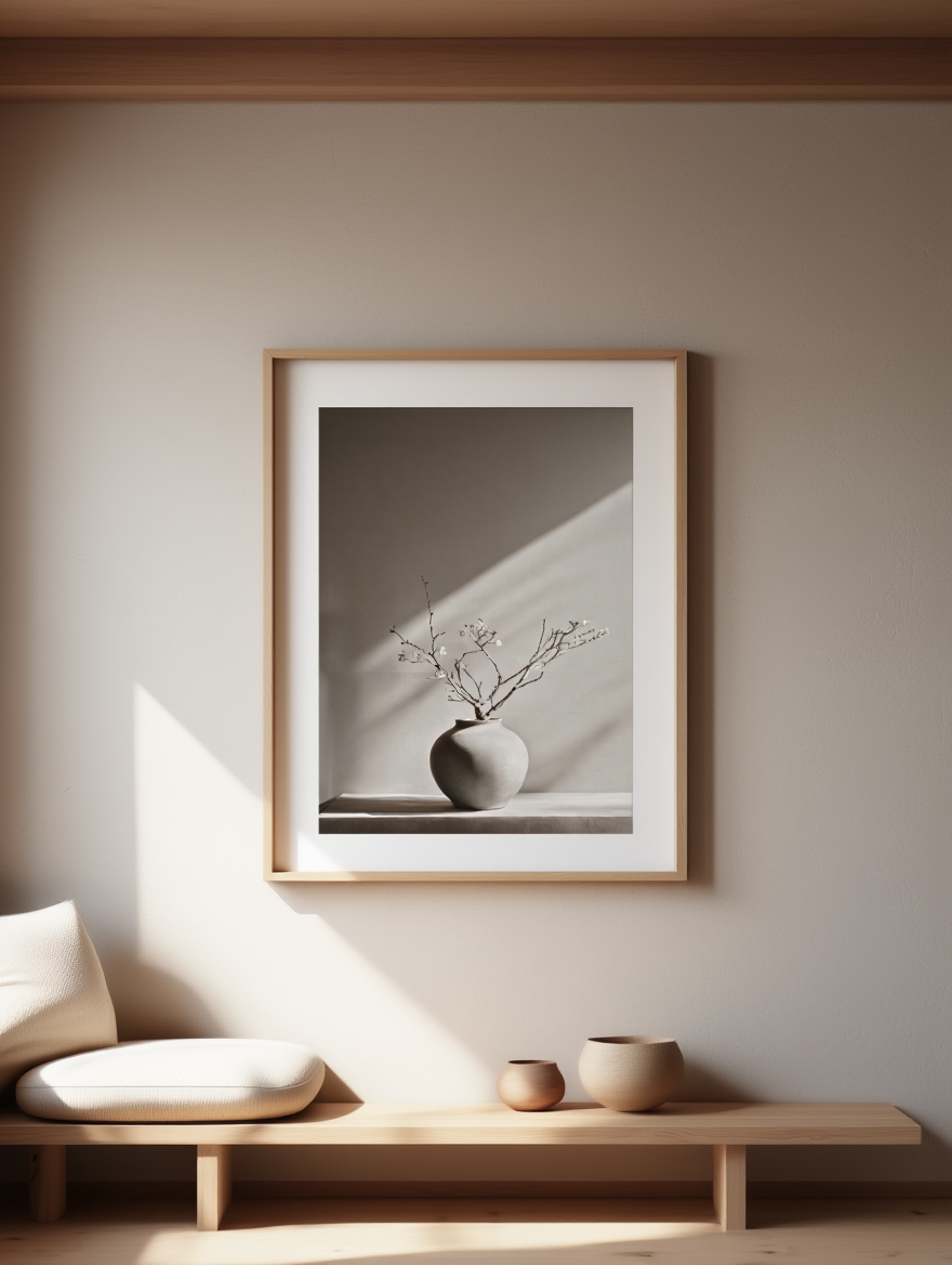 Earthy Vase Poster | Minimalist Home Décor Art Print
