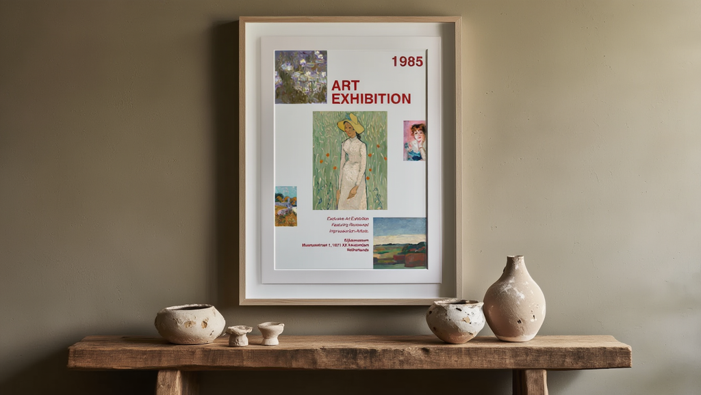 1985 Art Exhibition – Vintage Museum Poster