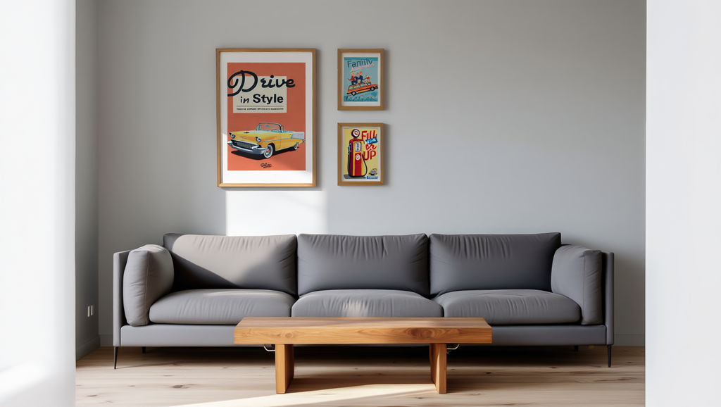 Retro Trio – 3-Piece Vintage Wall Art Set