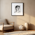 Woman Bust Poster – Vintage Classical Sculpture Wall Art Print - Hakyarts