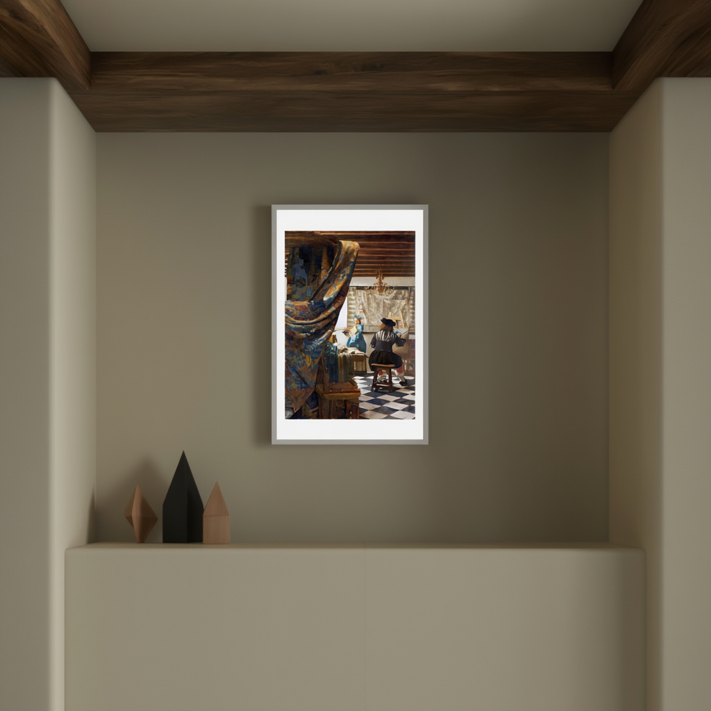 Johannes Vermeer – The Art of Painting - Iconic Dutch Golden Age Masterpiece Print - Hakyarts