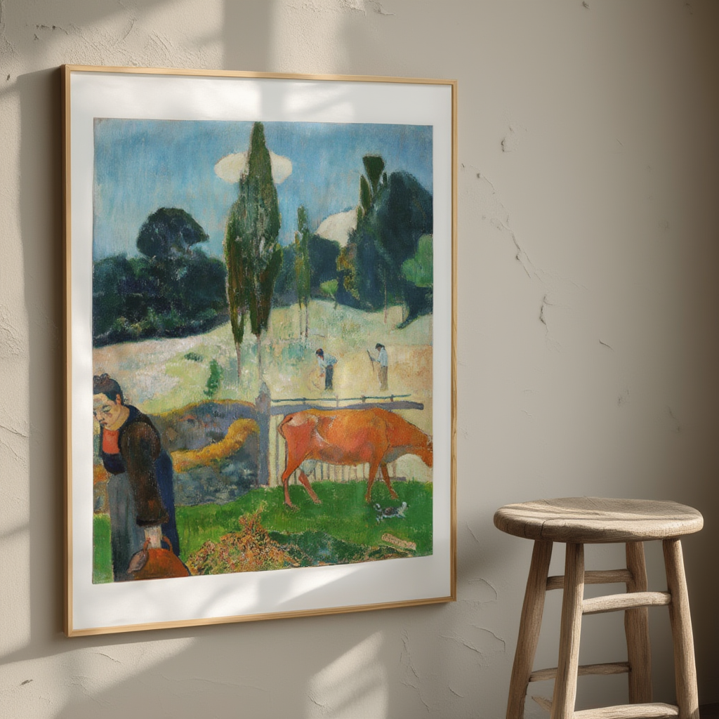 Paul Gauguin  - The Red Cow Poster