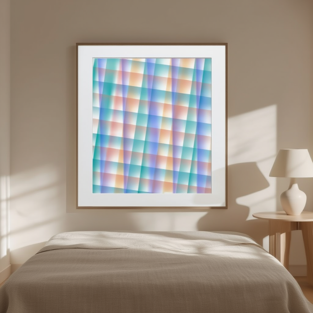 Schabloniertes Papier by Walter Birke – Vintage Stencil Sprayed Art Print