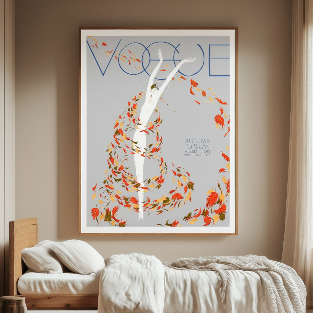 Vogue August 1, 1935 – Vintage Fashion Illustration Poster