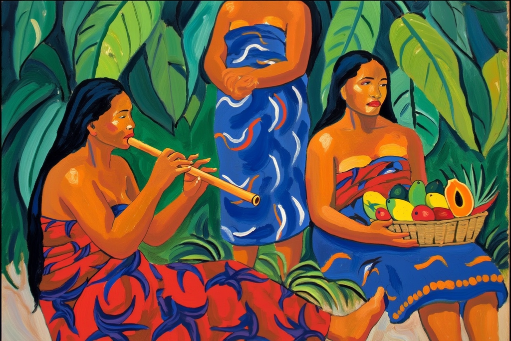 Gauguin Colorful Figures – 4 Prints Mix & Match