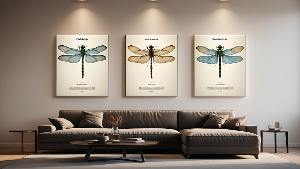 Dragonfly Specimen Posters – Set of 3
