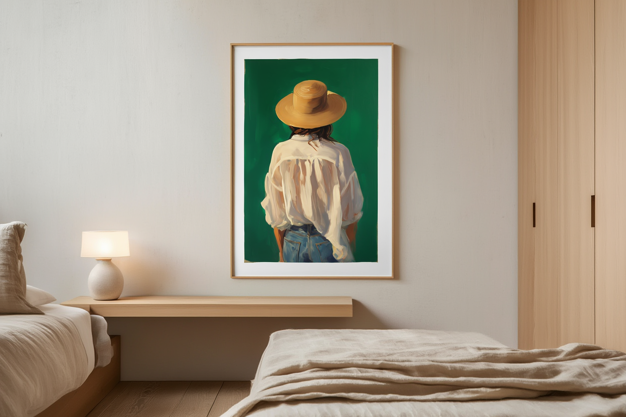 The Lady’s Silhouette – Woman in Hat Illustration