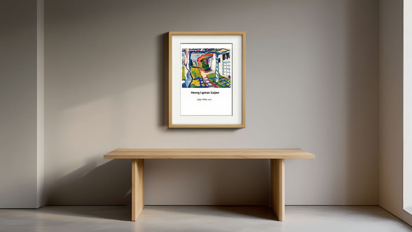 Henry Lyman Saÿen - Grape Arbor Poster