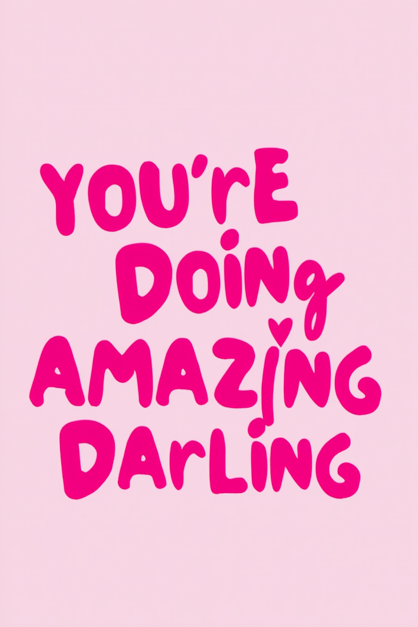 Amazing Darling – Bright Pink Single Print