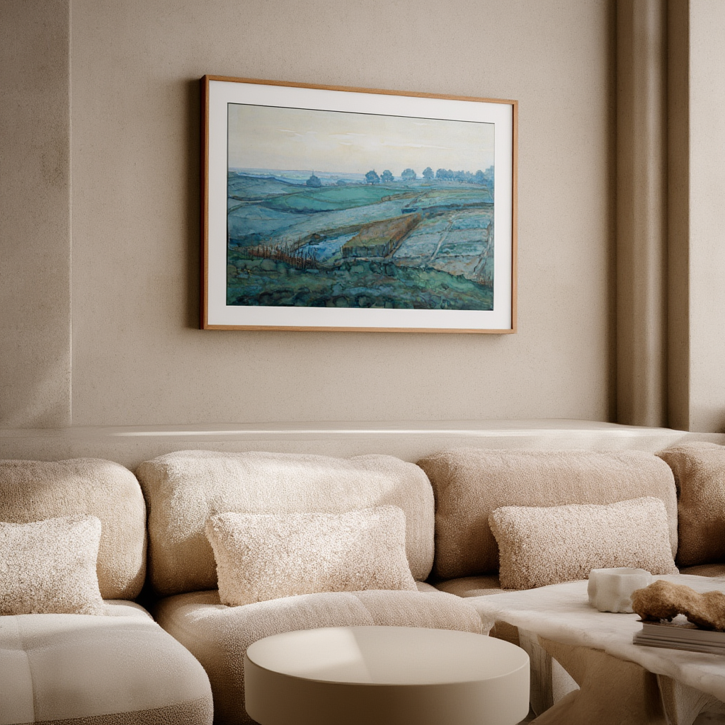 Piet Mondrian – Landscape near Arnhem Print (1917) – Abstract Modern Art Poster