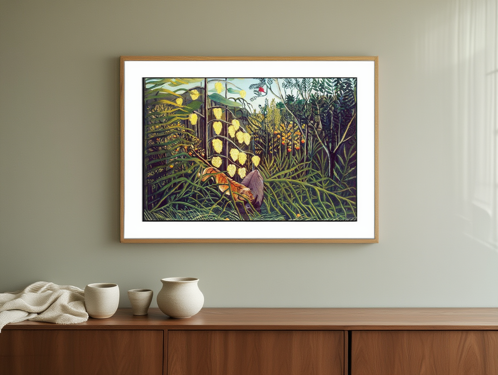 Henri Rousseau - Combat de Tigre et de Buffle | HakyArts