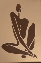 Grace in Motion – Female Figurative Illustration - Hakyarts