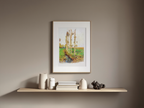 A Poplar-Lined Avenue with Turkeys – Marie Egner | Classic Landscape Art Print