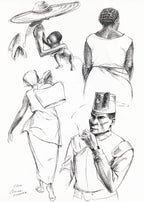 Elton Fax - West Africa Vignettes Pl.20 Poster - Hakyarts