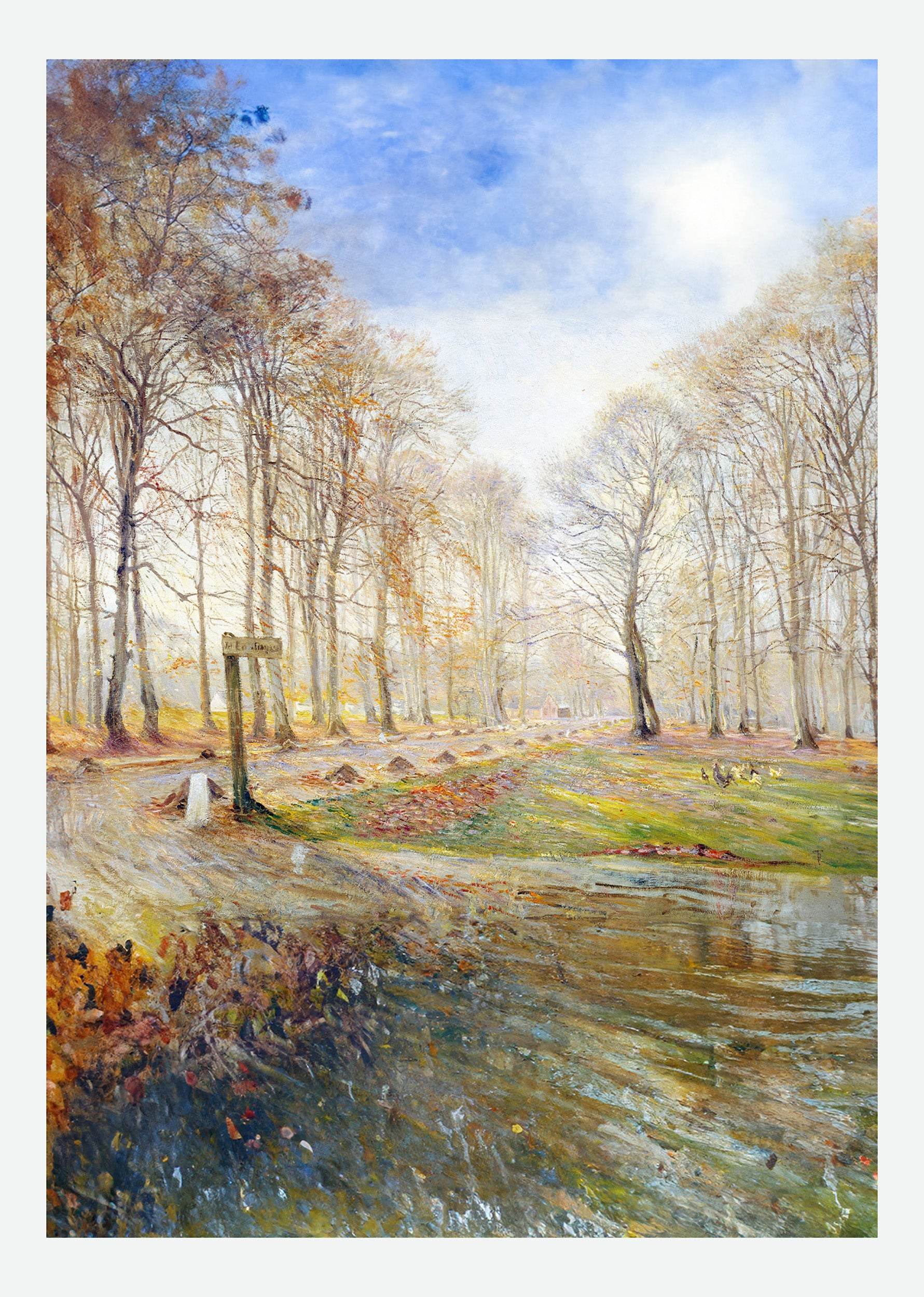 Late Autumn Day in the Jægersborg Deer Park North of Copenhagen - Hakyarts